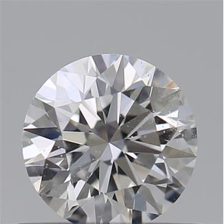 0.51 Carat Round E SI2 EX GIA Natural Diamond