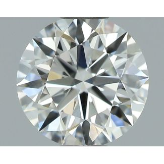 0.54 Carat Round H VVS1 EX GIA Natural Diamond