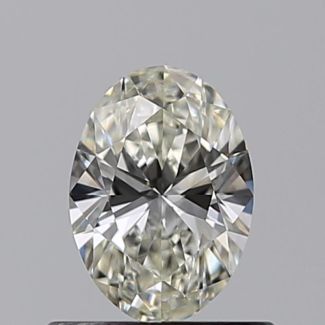 0.50 Carat Oval J VVS1 - VG GIA Natural Diamond