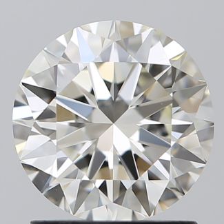 1.5 Carat Round H VVS1 EX IGI Natural Diamond