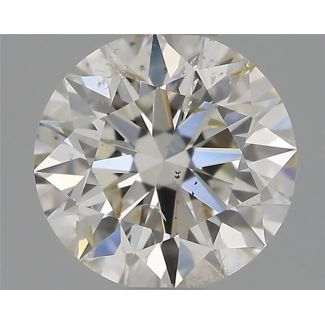 0.50 Carat Round H SI2 EX VG IGI Natural Diamond