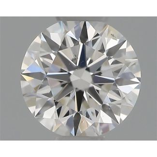 0.33 Carat Round G SI1 EX GIA Natural Diamond