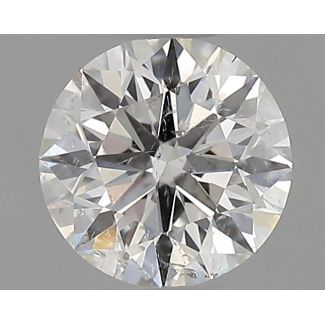 0.43 Carat Round F SI2 EX GIA Natural Diamond