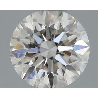 0.42 Carat Round H VVS1 EX IGI Natural Diamond