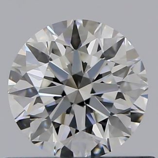 0.49 Carat Round F VVS1 EX GIA Natural Diamond