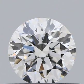 0.43 Carat Round F VVS1 EX GIA Natural Diamond