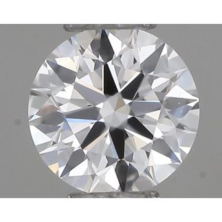 0.23 Carat Round D VVS2 EX GIA Natural Diamond