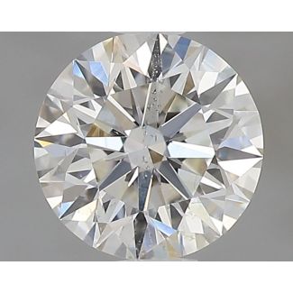 0.6 Carat Round H SI1 EX GIA Natural Diamond