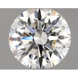 0.5 Carat Round H VVS2 EX GIA Natural Diamond