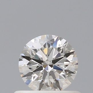 0.50 Carat Round J SI2 EX VG GIA Natural Diamond