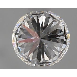 0.43 Carat Round E VVS2 EX GIA Natural Diamond