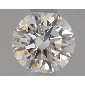 0.31 Carat Round H SI2 EX GIA Natural Diamond