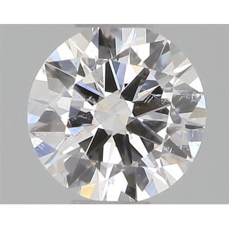 0.30 Carat Round F SI2 VG EX GIA Natural Diamond