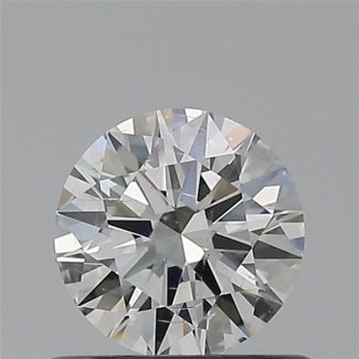 0.50 Carat Round F SI1 EX GIA Natural Diamond