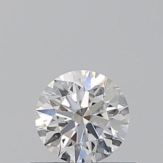 0.51 Carat Round F VS1 EX GIA Natural Diamond