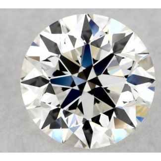 0.46 Carat Round H VVS2 EX VG GIA Natural Diamond