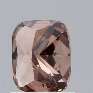 1.07 Carat Cushion Brilliant Fancy Brown I1 - VG GD GIA Natural Diamond