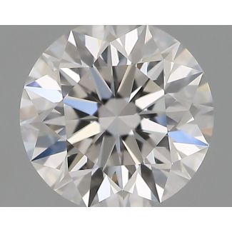 0.4 Carat Round E VVS1 EX GIA Natural Diamond