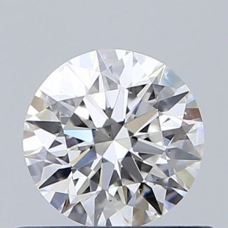 0.6 Carat Round F VS1 EX GIA Natural Diamond