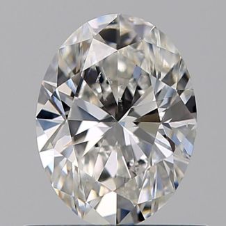 0.60 Carat Oval F SI1 - VG GIA Natural Diamond