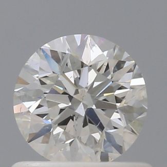 0.70 Carat Round H SI2 GD VG GIA Natural Diamond