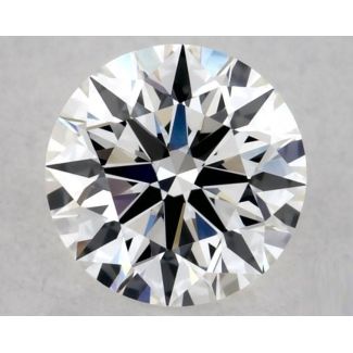 0.37 Carat Round F VVS2 EX GIA Natural Diamond