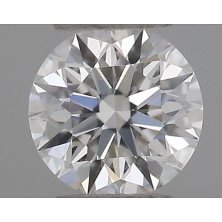 0.21 Carat Round F VVS2 EX VG GIA Natural Diamond