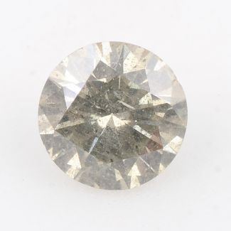 0.58 Carat Round Yellow SI2 GD F OTHER Natural Diamond