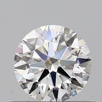 0.57 Carat Round F VS1 EX GIA Natural Diamond