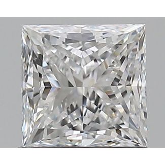 0.9 Carat Princess E VVS1 - EX VG GIA Natural Diamond