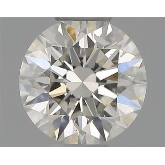 0.31 Carat Round H SI1 EX IGI Natural Diamond