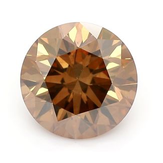 1.13 Carat Round C7-DEEPBROWN VS2 GD SGL Natural Diamond