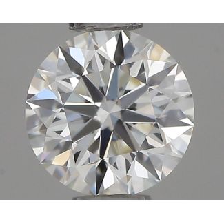 0.46 Carat Round I VVS2 EX GIA Natural Diamond