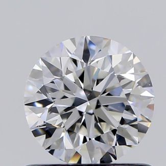 0.70 Carat Round F SI1 VG EX GIA Natural Diamond