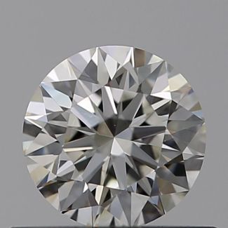 0.40 Carat Round I VVS1 EX VG GIA Natural Diamond