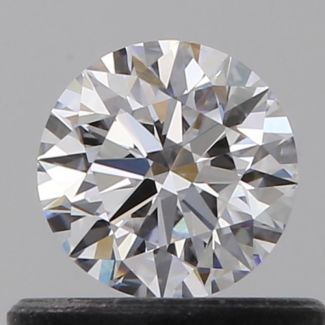 0.42 Carat Round D VVS2 EX GIA Natural Diamond