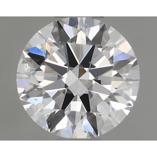 0.5 Carat Round D SI1 EX GIA Natural Diamond