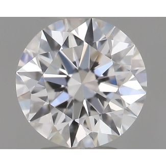 0.36 Carat Round F VVS1 EX GIA Natural Diamond