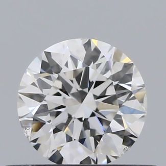 0.4 Carat Round F SI1 EX GIA Natural Diamond