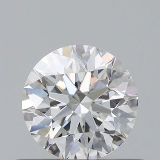 0.45 Carat Round F VVS1 VG EX GIA Natural Diamond