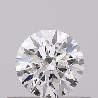 0.31 Carat Round F SI1 EX GIA Natural Diamond