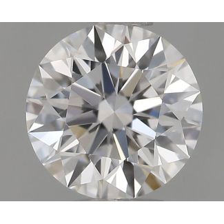 0.55 Carat Round G VVS2 EX GIA Natural Diamond