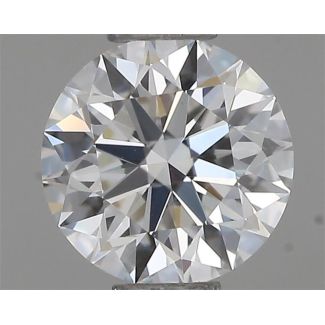 0.45 Carat Round F VVS2 EX GIA Natural Diamond