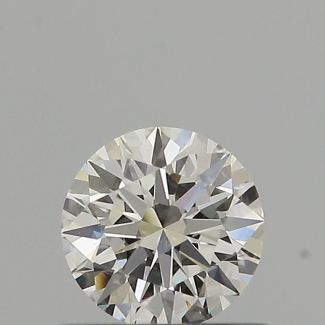 0.5 Carat Round H VVS2 EX GIA Natural Diamond