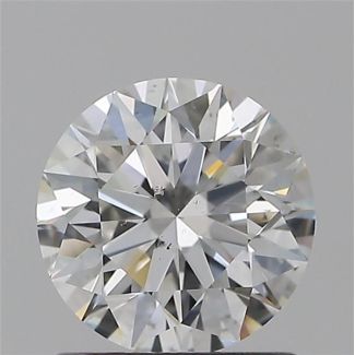 0.90 Carat Round F SI1 EX GIA Natural Diamond