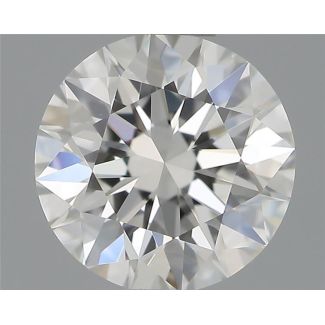 0.61 Carat Round H VVS1 EX GIA Natural Diamond