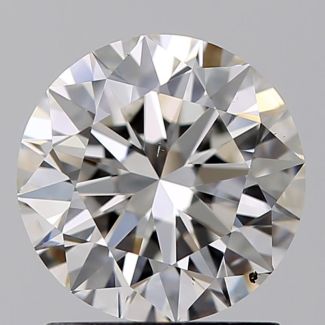 1.22 Carat Round H SI1 EX GIA Natural Diamond