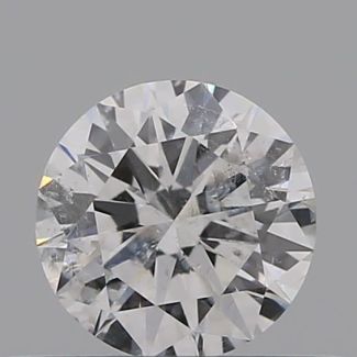 0.35 Carat Round D I1 EX VG GIA Natural Diamond