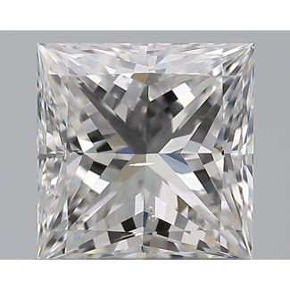 0.72 Carat Princess E SI1 - EX VG GIA Natural Diamond