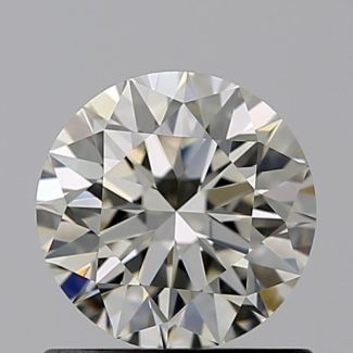 0.70 Carat Round K VVS1 EX GIA Natural Diamond